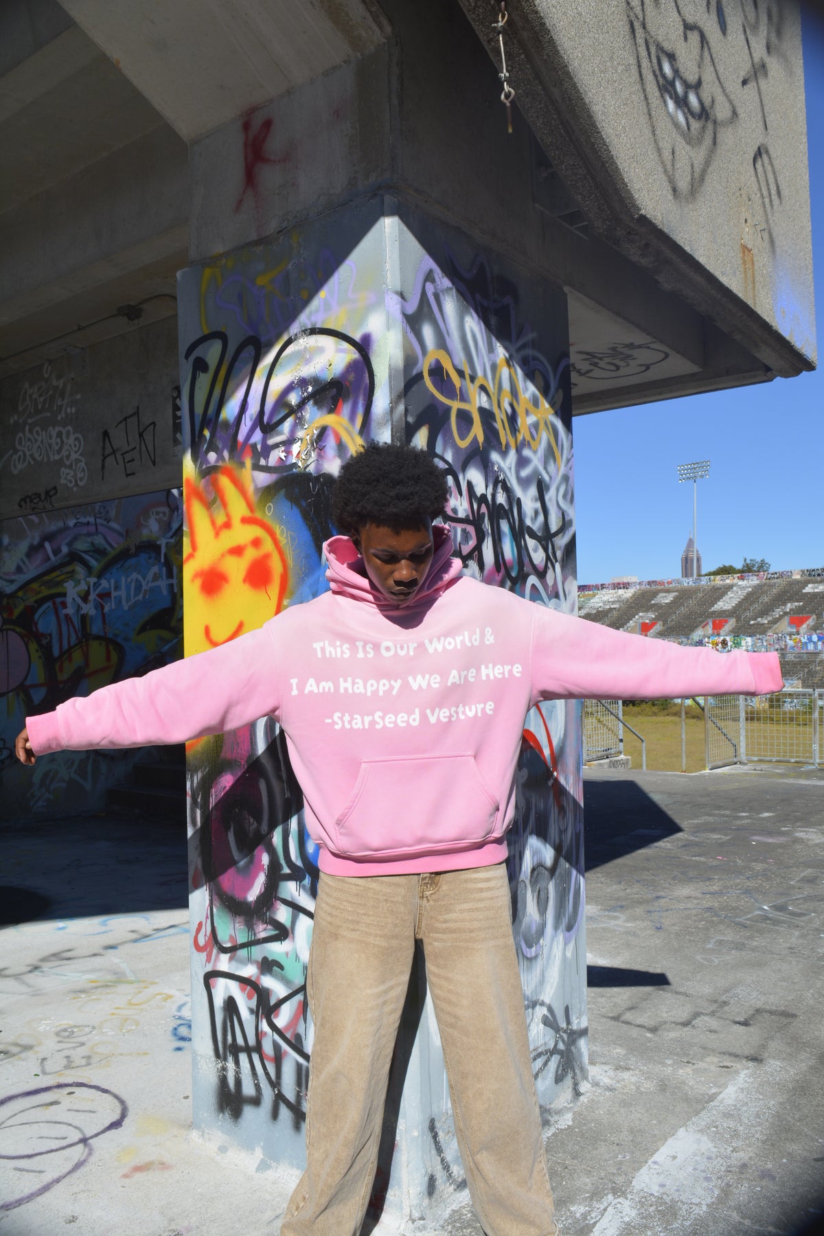 Pink 'Our World' Hoodie