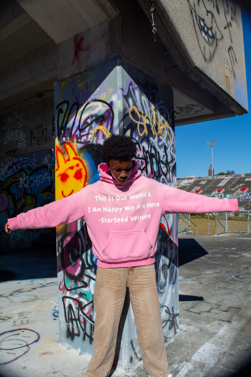 Pink 'Our World' Hoodie