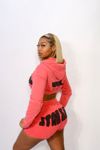 Washed Red 'ONE OF NONE' Shorts