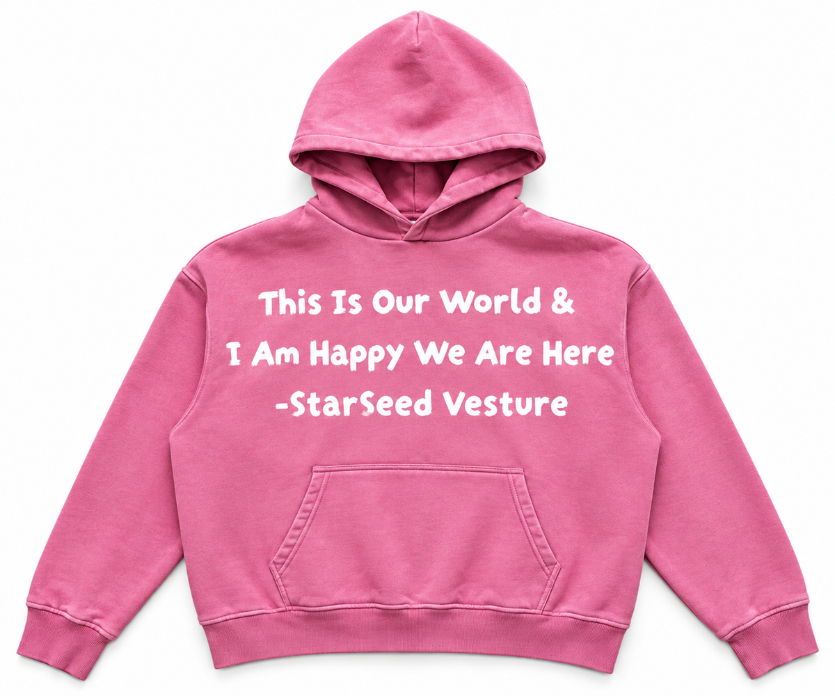 Pink 'Our World' Hoodie