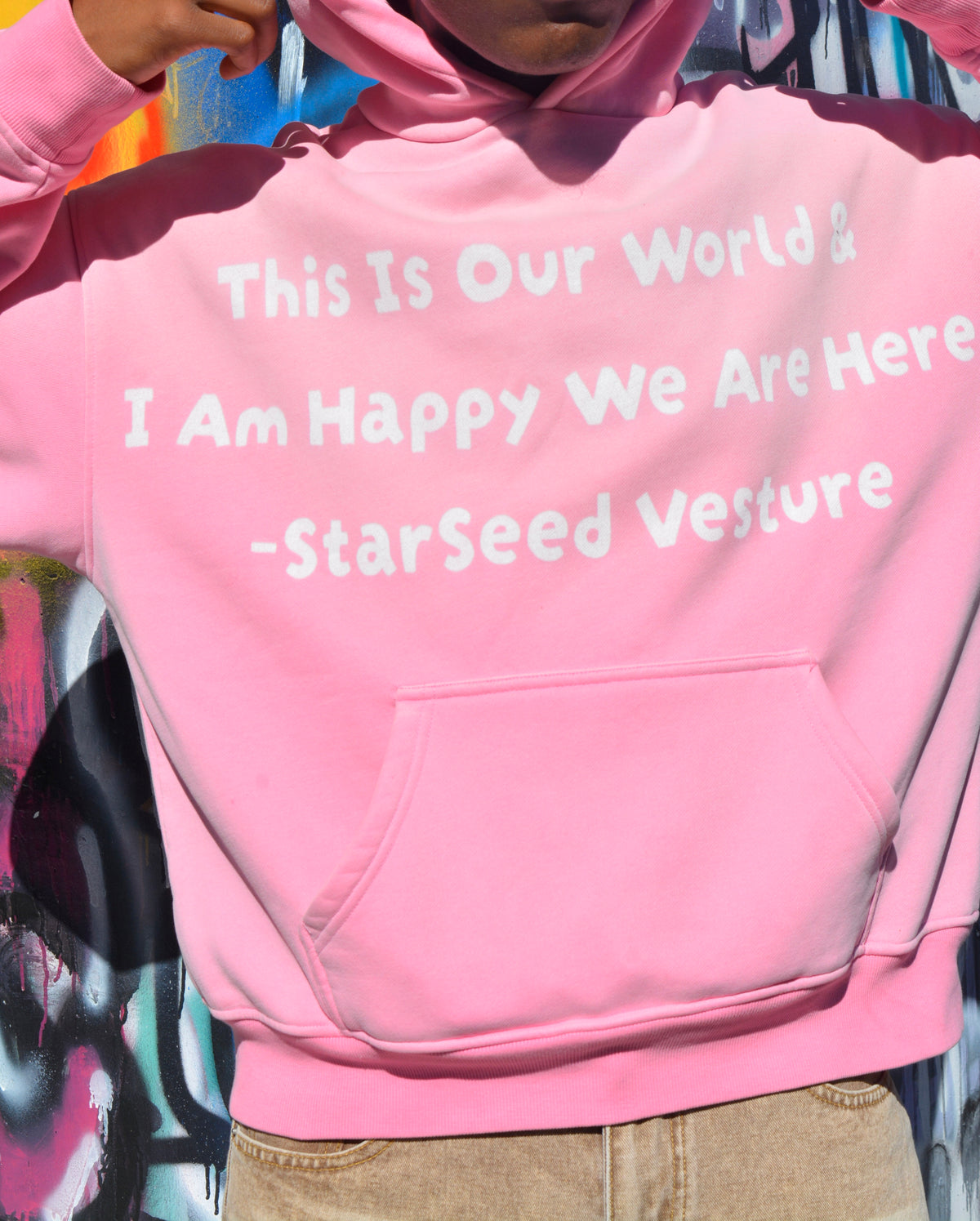 Pink 'Our World' Hoodie