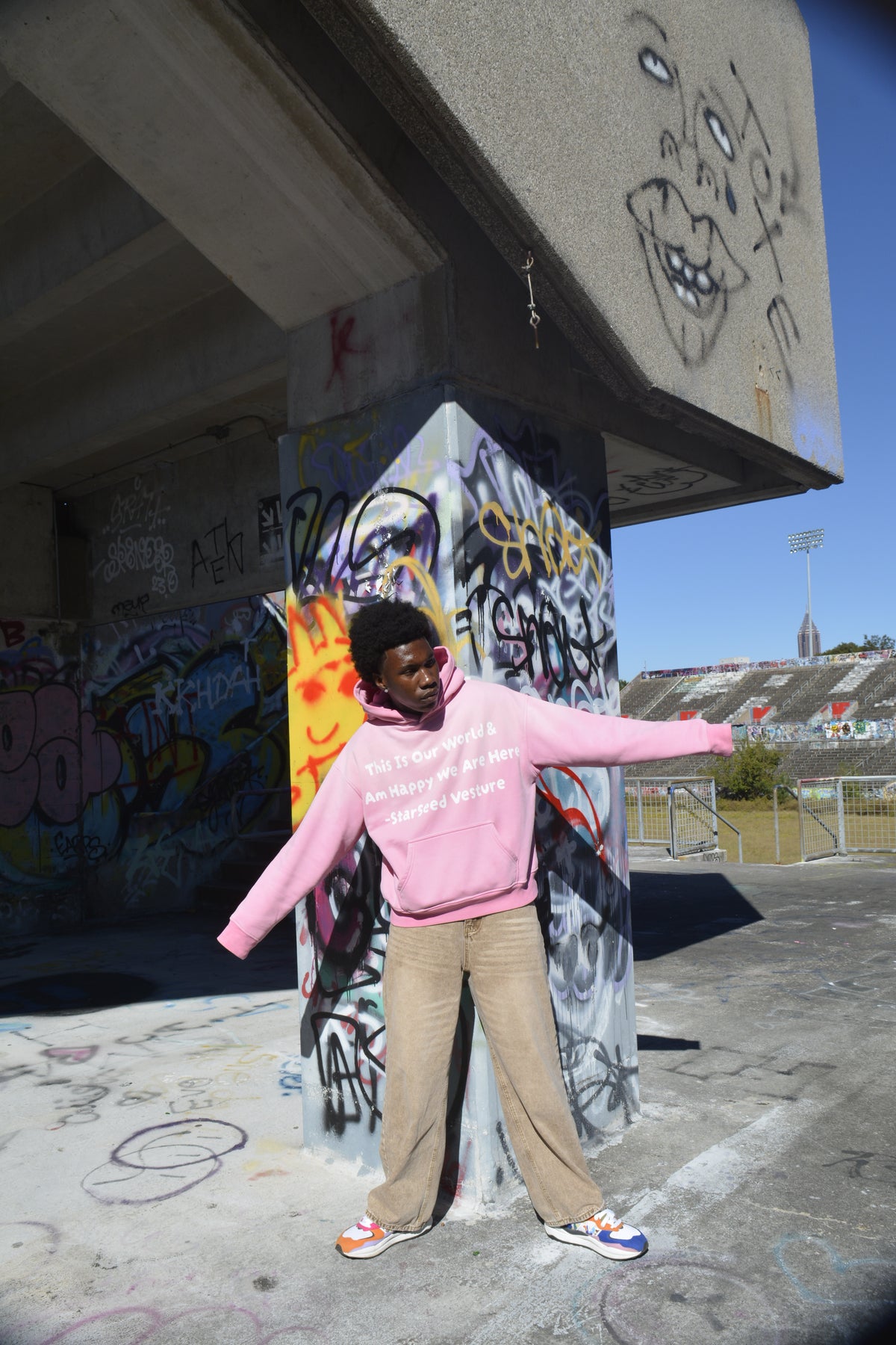 Pink 'Our World' Hoodie